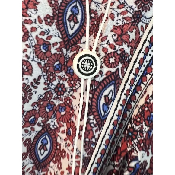 Max Studio Women's Floral Maxi Dress V-Neck Long Sleeve Size M - Picture 10 of 14